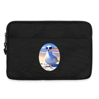 Mouette fraîche - Sacoche pour ordinateur portable 13 pouces - noir - Devant