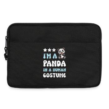 Panda Panda Bear - Laptop bag 13" - black - Front