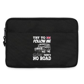 Landy essaie de me suivre quand il n’y a pas de route - Sacoche pour ordinateur portable 13 pouces - noir - Devant
