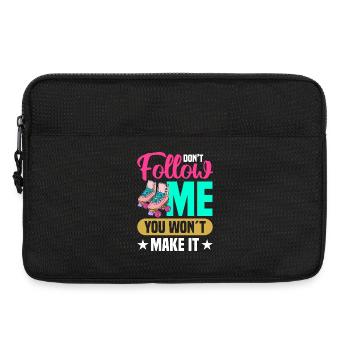 Rollschuh Design - Laptoptasche 13" - Schwarz - Vorne