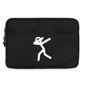 Ligne de danse dans la lumière de la bordure - Sacoche pour ordinateur portable 13 pouces - noir - Devant
