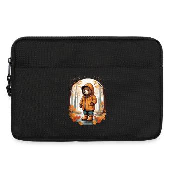 Cute Bear - Laptop bag 13" - black - Front