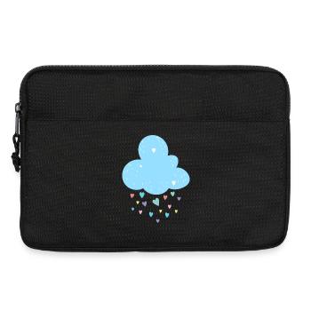 Pastel Cloud Hearts Shower - Laptop bag 13" - black - Front