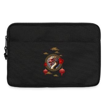 Frohes neues Jahr des chinesischen Drachen - Laptoptasche 13" - Schwarz - Vorne