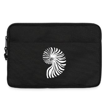Kontrastierendes spiralförmiges nautisches Muster - Laptoptasche 13" - Schwarz - Vorne