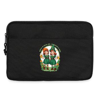 Bonne fête de la Saint-Patrick - Sacoche pour ordinateur portable 13 pouces - noir - Devant