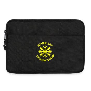 Iss niemals gelben Schnee - Laptoptasche 13" - Schwarz - Vorne