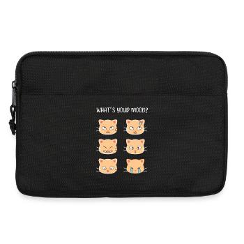 Katzen - wie ist deine Stimmung? - Laptoptasche 13" - Schwarz - Vorne