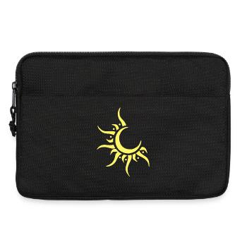 Soleil et lune - Sacoche pour ordinateur portable 13 pouces - noir - Devant