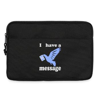 Friedenstaube Vogel - Laptoptasche 13" - Schwarz - Vorne
