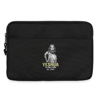 Yeshua Divine Messiah Illustration - Laptop bag 13" - black - Front