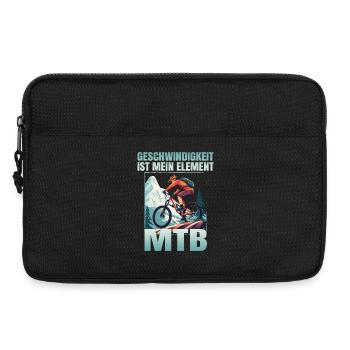 Geschwindigkeit ist mein Element - Laptoptasche 13" - Schwarz - Vorne