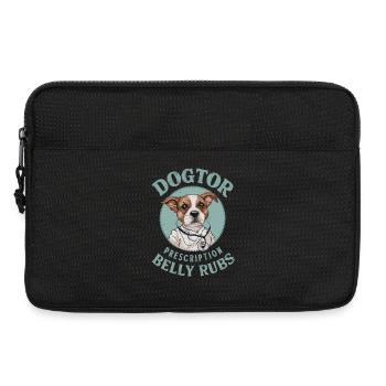 Dogtor's Prescription: Belly Rubs - Laptoptasche 13" - Schwarz - Vorne