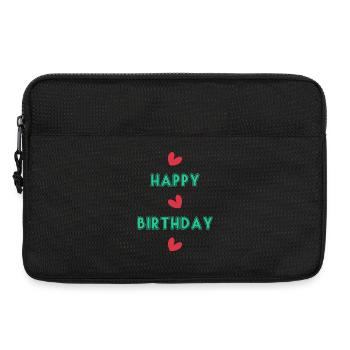 HAPPY BIRTHDAY. JOYEUX ANNIVERSAIRE. ANNIVERSAIRE. - Sacoche pour ordinateur portable 13 pouces - noir - Devant