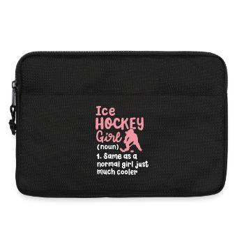 Eishockey Eishockeyspielerin - Laptoptasche 13" - Schwarz - Vorne