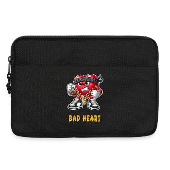 Design de gangster au mauvais cœur - Sacoche pour ordinateur portable 13 pouces - noir - Devant