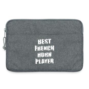 Bester Waldhornspieler - Laptoptasche 13" - Grau meliert - Vorne