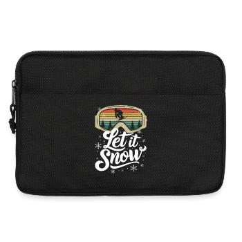 Let It Snow Ski Winterlandschaft Schneelandschaft - Laptoptasche 13" - Schwarz - Vorne