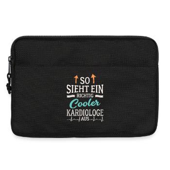 So sieht ein richtig cooler Kardiologe aus Arzt - Laptoptasche 13" - Schwarz - Vorne