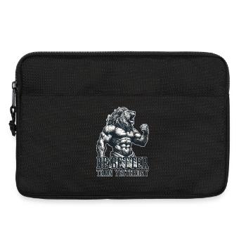 Sei besser als gestern Löwe Motivation Geschenk - Laptoptasche 13" - Schwarz - Vorne