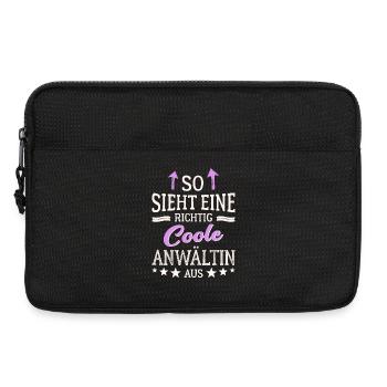 So sieht eine richtig coole Anwältin aus Juristin - Laptoptasche 13" - Schwarz - Vorne