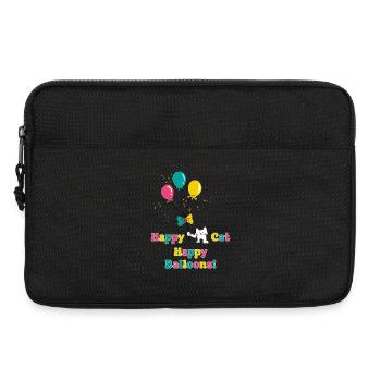 Happy Cat Happy Baloons - Laptop bag 13" - black - Front