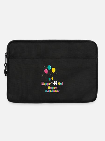 Happy Cat Happy Ballons - Laptoptasche 13" - Schwarz
