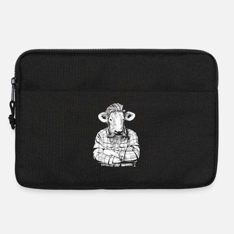 Mister Beef (weiße Version) - Laptoptasche 13" - Schwarz