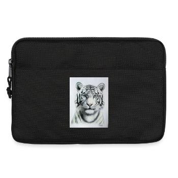 White Tiger - Weisser Tiger - Laptop bag 13" - black - Front