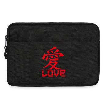 Love-Japanese Character - Laptop bag 13" - black - Front