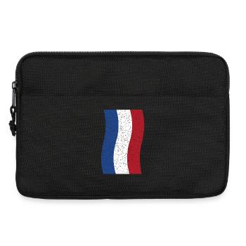 drapeau néerlandais vintage - Sacoche pour ordinateur portable 13 pouces - noir - Devant