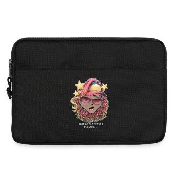 Regenbogen Hitzschlag Mädchen Design - Laptoptasche 13" - Schwarz - Vorne