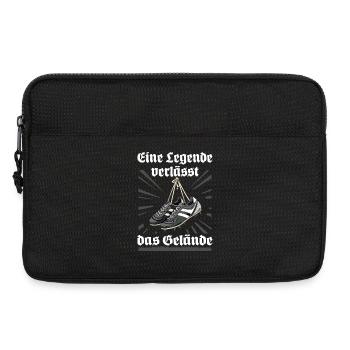 Fußball Ruhestand Karriereende - Laptoptasche 13" - Schwarz - Vorne
