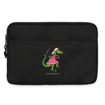 Déguisement du tyrannosaure pour la chasse - Sacoche pour ordinateur portable 13 pouces - noir - Devant