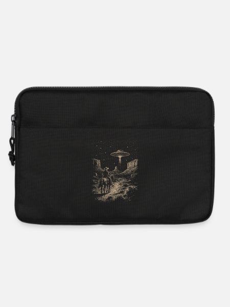 Cowboy Wester Ufo Country 2025 Trend Retro Vintage - Laptop bag 13" - black