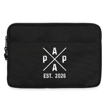 Papa Est. 2026 - Sacoche pour ordinateur portable 13 pouces - noir - Devant