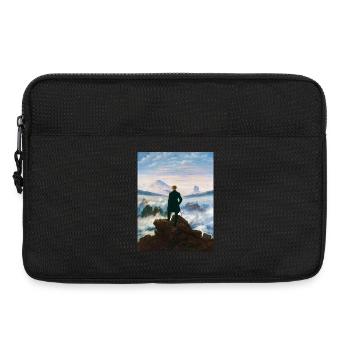 Wanderer über dem Nebelmeer Caspar David Friedrich - Laptoptasche 13" - Schwarz - Vorne