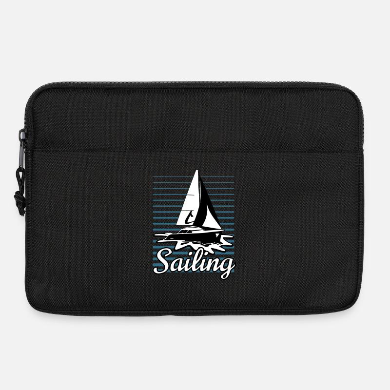sailboat 002 - Laptoptasche 13" - Schwarz
