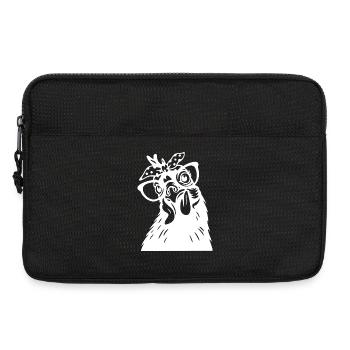 Quirky Chicken Head - Laptop bag 13" - black - Front