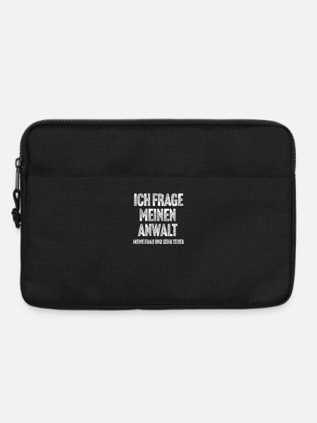 Humorvoller Anwaltsspruch Druck - Laptoptasche 13" - Schwarz