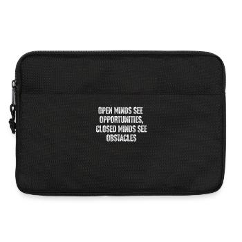 Open Minds Inspire Opportunities - Sacoche pour ordinateur portable 13 pouces - noir - Devant