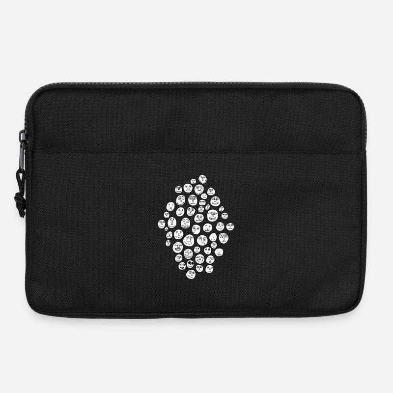50 Faces - Laptop bag 13" - black