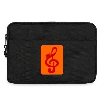 MUSIQUE DE CHATS - Sacoche pour ordinateur portable 13 pouces - noir - Devant