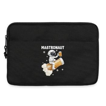 Maßtronaut Weltraum-Maß mit Biergenuss Biertrinker - Laptoptasche 13" - Schwarz - Vorne