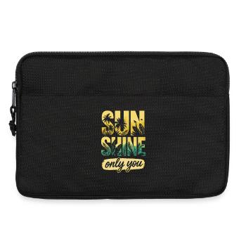 Sunshine, Only You - Tropical Summer Escape - Text - Laptoptasche 13" - Schwarz - Vorne