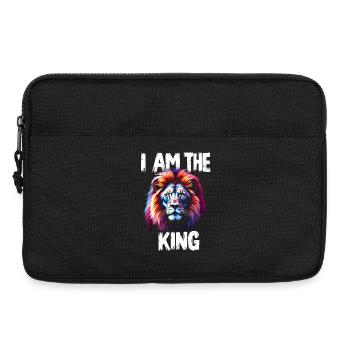 I am the King Löwe - Sacoche pour ordinateur portable 13 pouces - noir - Devant