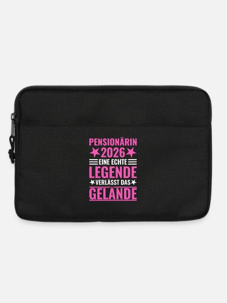 Pensionärin 2026 Eine Legende verlässt das Gelände - Laptoptasche 13" - Schwarz