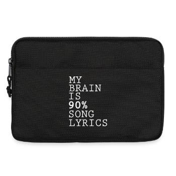 Citation inspirante Design abstrait - Sacoche pour ordinateur portable 13 pouces - noir - Devant