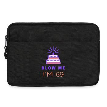 Celebratory Birthday Cake Illustration - Laptop bag 13" - black - Front