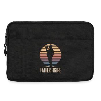 Funny Father Figure Beer Belly Dad Bod - Laptop bag 13" - black - Front